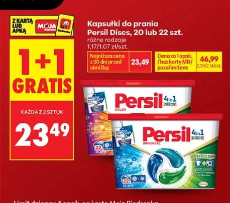 Kapsułki do prania Persil Discs Universal 22-pak