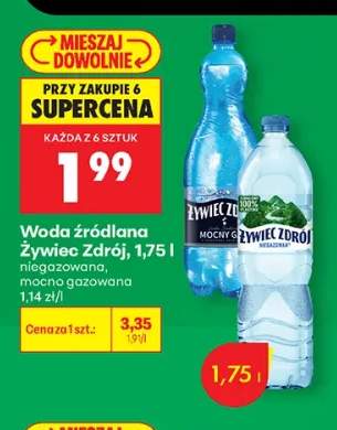 Woda źródlana Żywiec Zdrój niegazowana