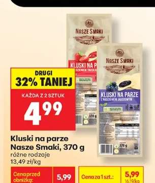 Kluski na parze z nadzieniem jagodowym Nasze Smaki