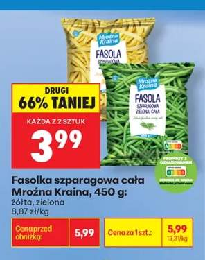 Fasolka szparagowa cała zielona Mroźna Kraina