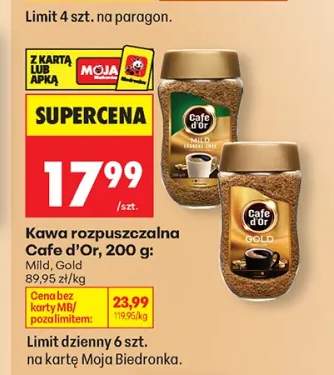 Kawa rozpuszczalna Cafe d'Or Gold