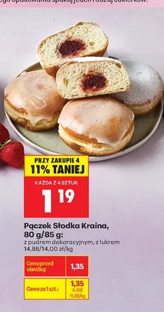 Pączek z pudrem dekoracyjnym Słodka Kraina