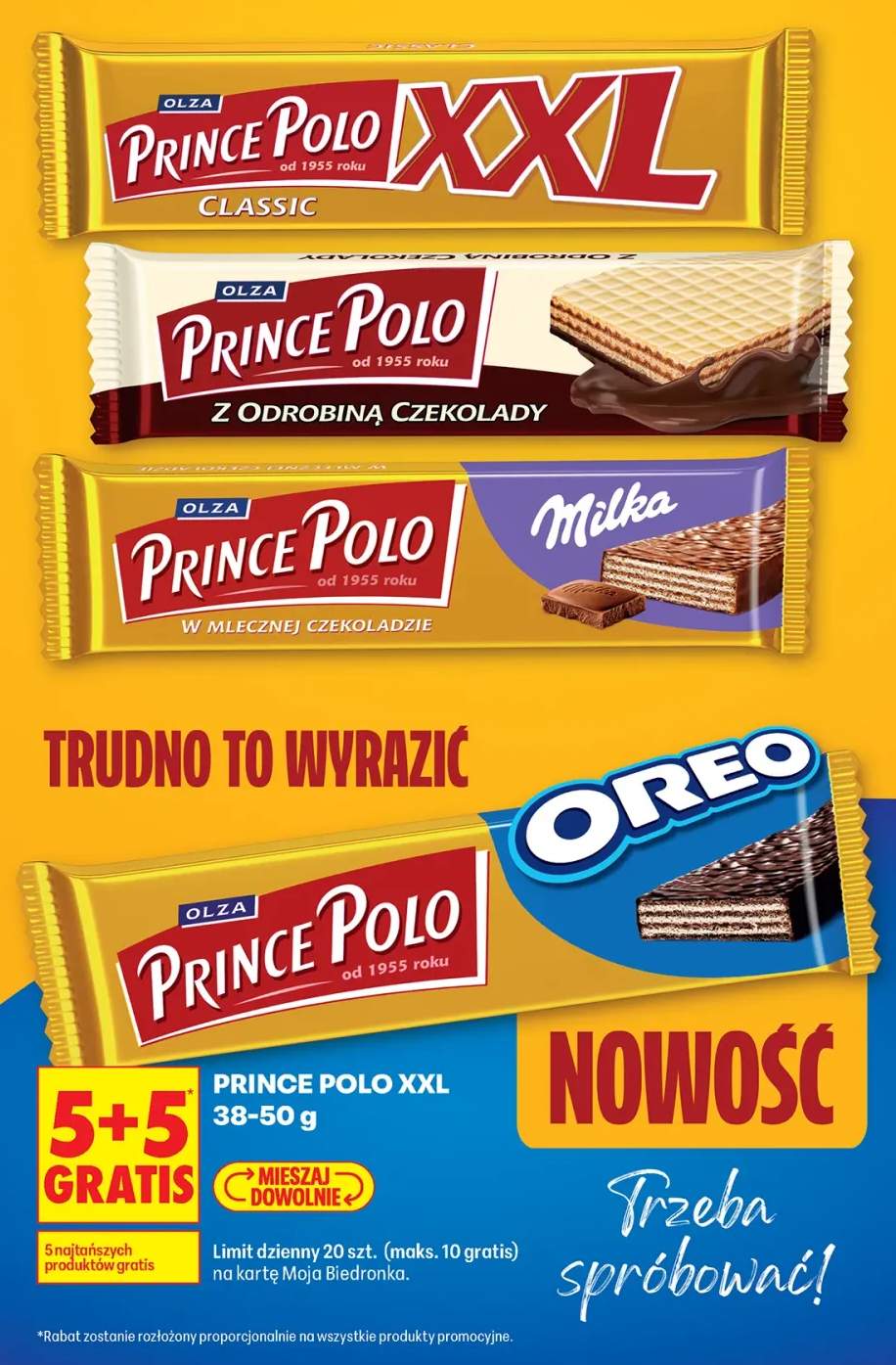 Wafel Prince Polo XXL Oreo