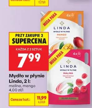 Mydło w płynie Linda malina