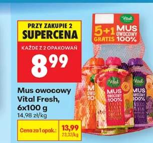 Mus owocowy Vital Fresh 6-pak