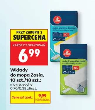 Wkłady do mopa mokre Zosia