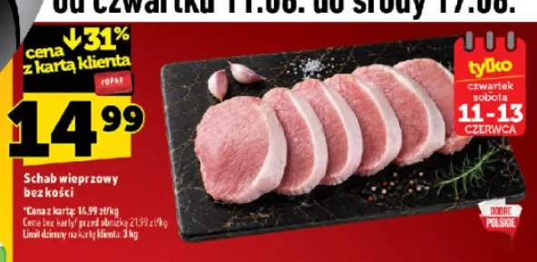 Schab wieprzowy bez kości
