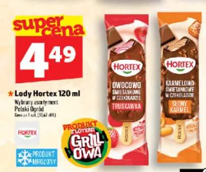 Lody Hortex owocowo-śmietankowe truskawkowe