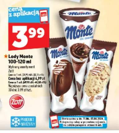 Lody Monte Cookie Crunch