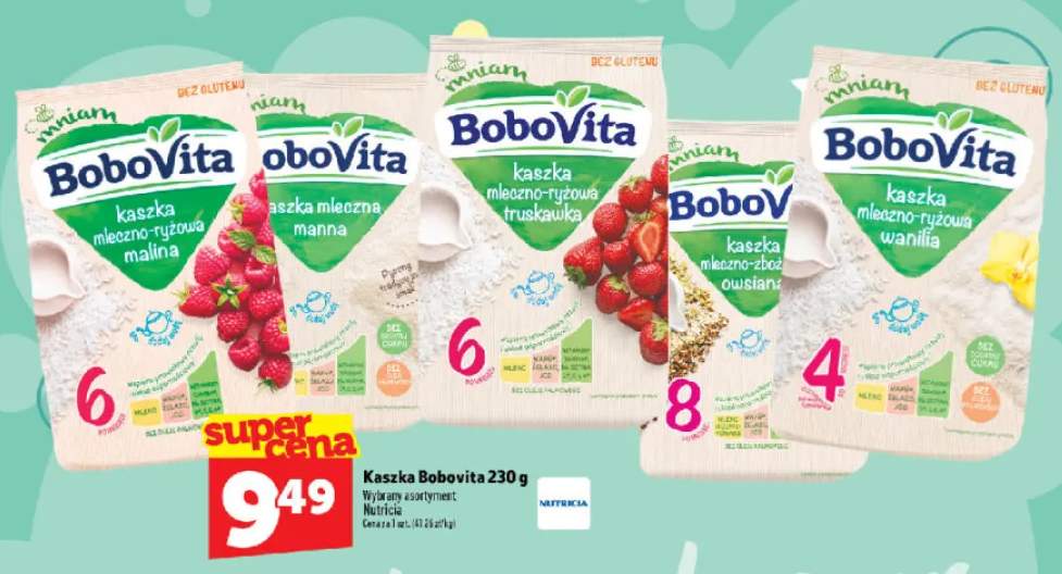 Kaszka mleczno-ryżowa truskawka BoboVita