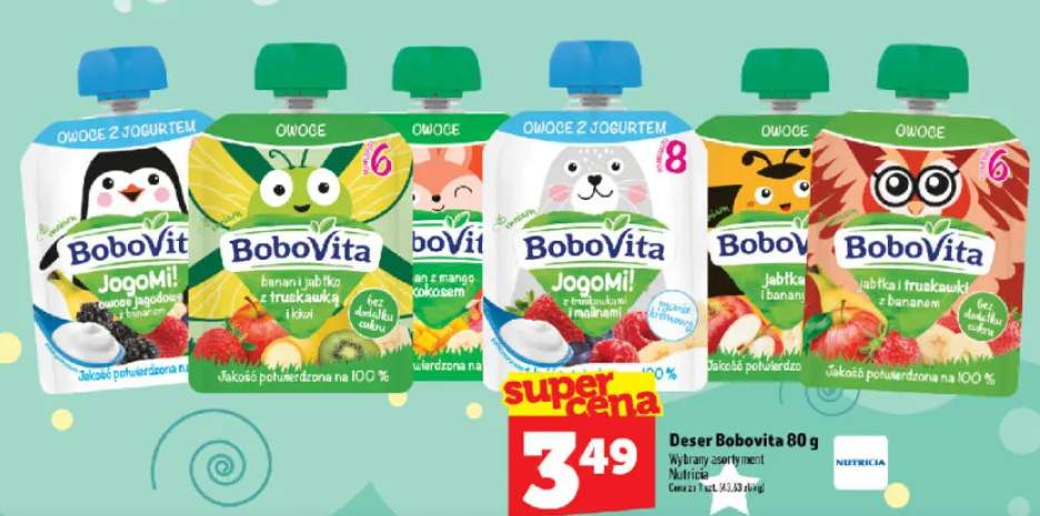 Deser owoce jabłko i banan BoboVita