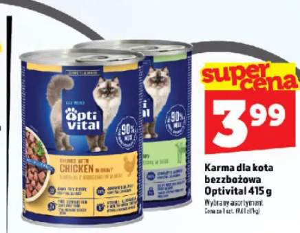 Karma dla kota bezzbożowa Opti Vital z kurczakiem w sosie