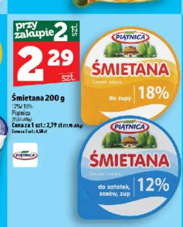 Śmietana 18% Piątnica