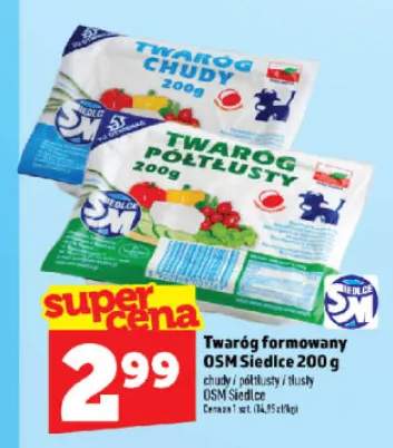 Twaróg formowany półtłusty OSM Siedlce