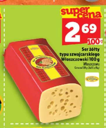 Ser żółty typu szwajcarskiego Włoszczowski Włoszczowa