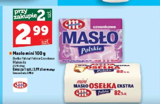 Masło Polskie czosnkowe Mlekovita