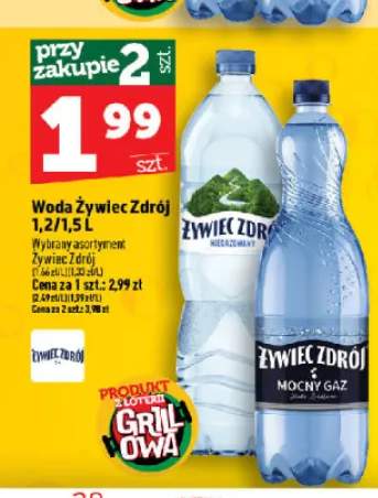Woda Żywiec Zdrój Mocny Gaz
