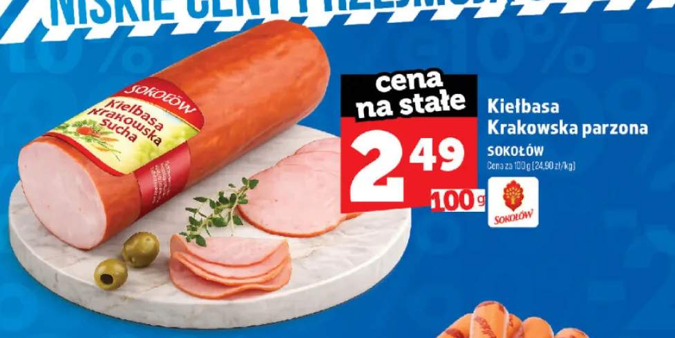 Kiełbasa Krakowska parzona Sokołów