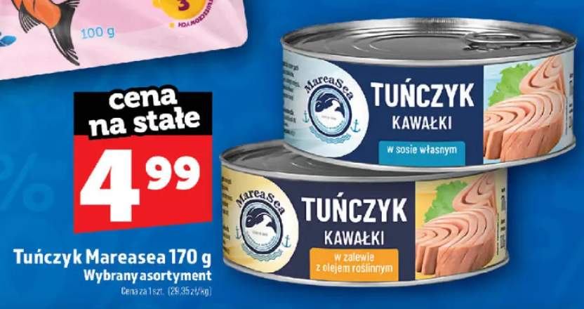Tuńczyk kawałki w zalewie z olejem roślinnym Mareasea