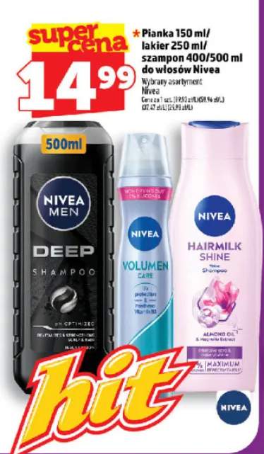 Pianka do włosów Nivea