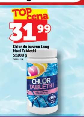 Chlor do basenu Long Maxi Tabletki 5-pak