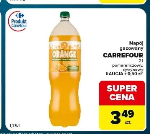 Napój gazowany cytrynowy Carrefour