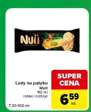 Lody na patyku Nuii