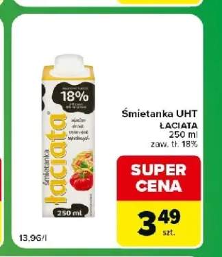 Śmietanka UHT Łaciata 18%