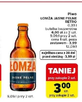 Piwo Łomża Jasne Pełne Retro