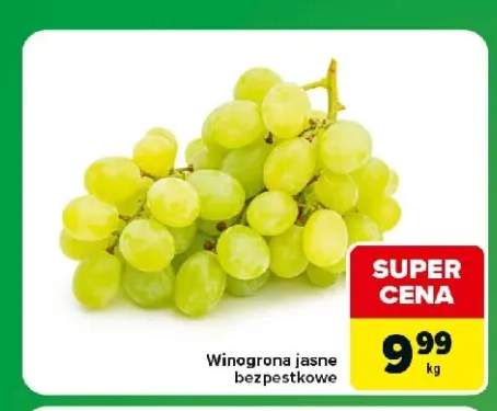 Winogrona jasne bezpestkowe