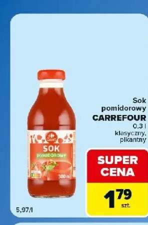 Sok pomidorowy Carrefour Classic pikantny