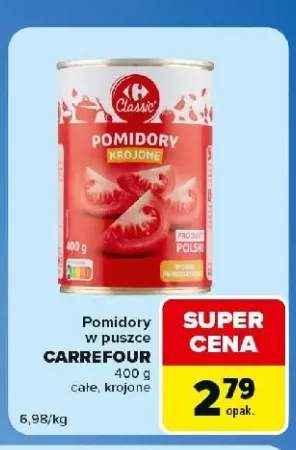 Pomidory w puszce Carrefour Classic całe