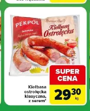 Kiełbasa ostrołęcka z serem Pekpol