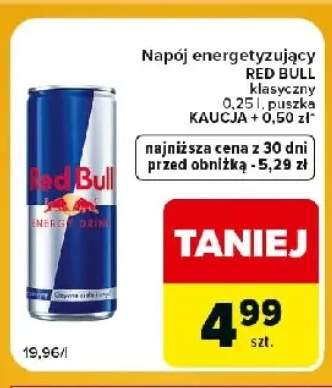 Napój energetyzujący Red Bull klasyczny