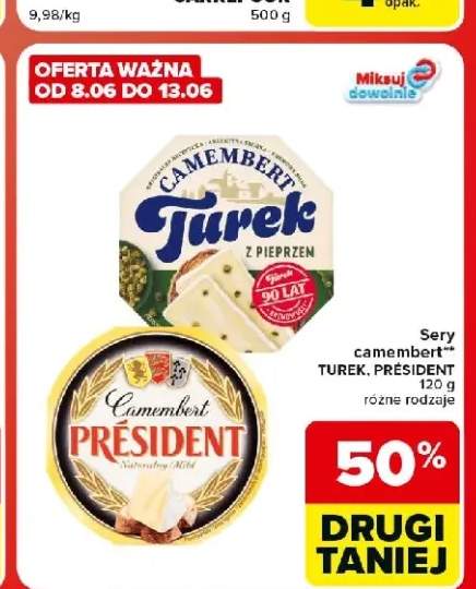 Ser camembert z pieprzem Turek