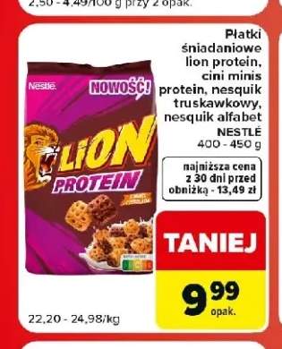 Płatki śniadaniowe Lion Protein Nestlé