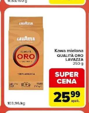 Kawa mielona Lavazza Qualità Oro