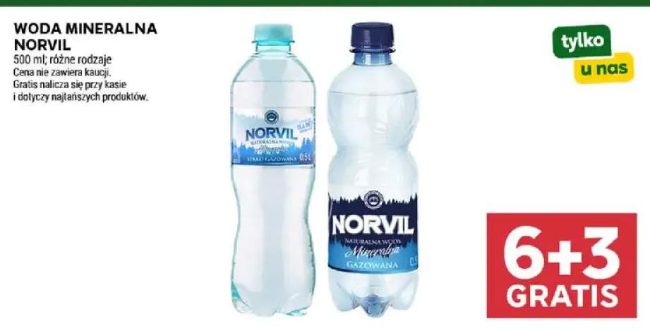 Woda mineralna Norvil Lekko Gazowana