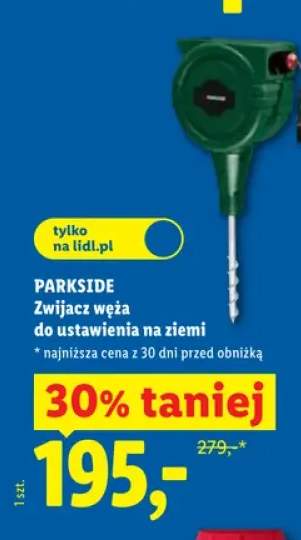 Zwijacz węża do ustawienia na ziemi Parkside