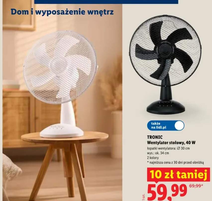 Wentylator stołowy TRONIC