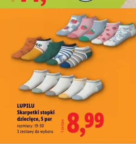 Skarpetki stopki dziecięce Lupilu 5-pak