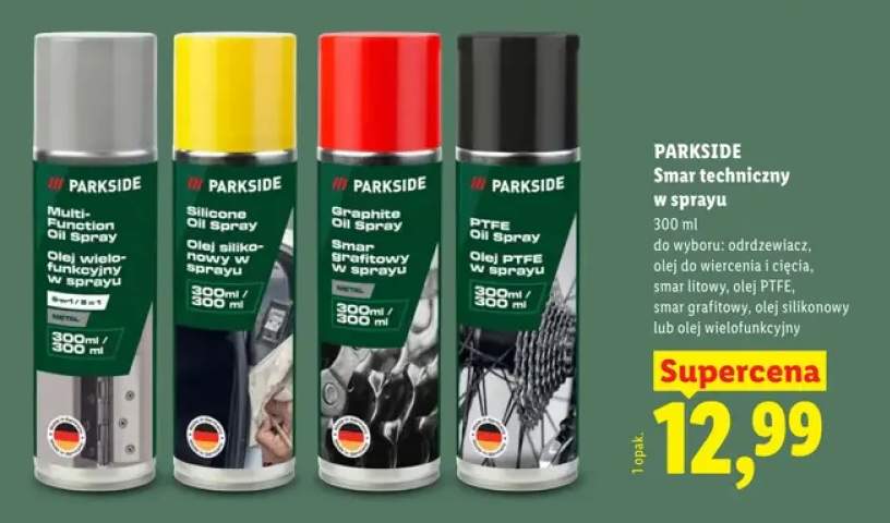 Olej PTFE w sprayu Parkside