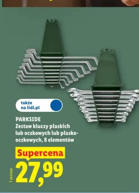 Zestaw kluczy płaskich Parkside 8-pak