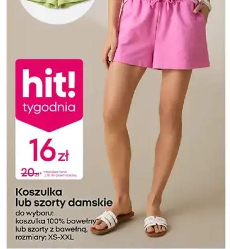 Szorty damskie z bawełną