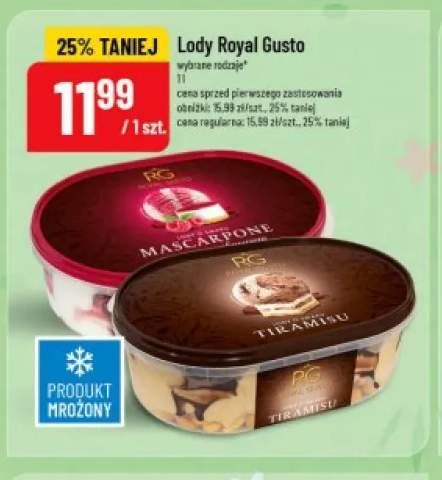 Lody Tiramisu Royal Gusto