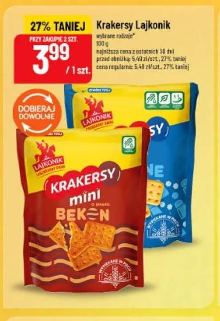 Krakersy słone Lajkonik