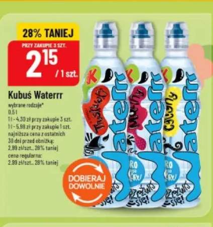 Napój niegazowany Kubuś Waterrr Truskawka