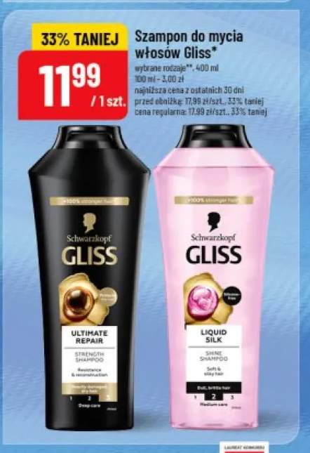 Szampon do mycia włosów Schwarzkopf Gliss Liquid Silk