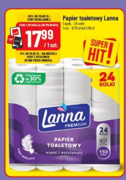 Papier toaletowy Lanna Premium
