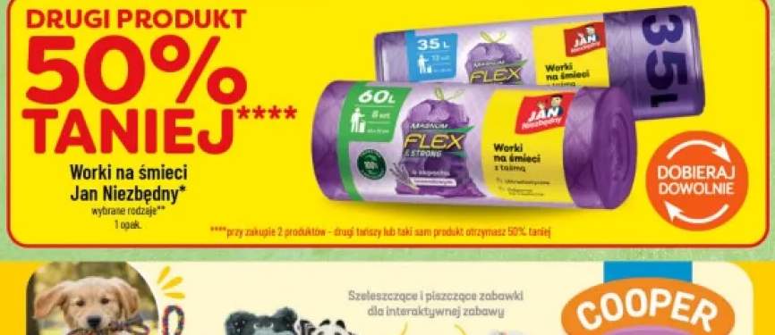 Worki na śmieci Jan Niezbędny Magnum Flex & Strong o zapachu lawendowym 60 l
